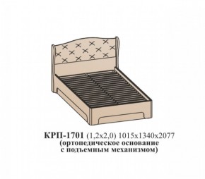 Кровать ЭЙМИ с подъемным механизмом КРП-1701 Рэд фокс (1200х2000) в Чебаркуле - chebarkul.ok-mebel.com | фото