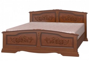 ЕЛЕНА Кровать из массива 1200 (Орех) в Чебаркуле - chebarkul.ok-mebel.com | фото