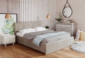 Кровать Изабелла с латами Newtone light beige 1400x2000 в Чебаркуле - chebarkul.ok-mebel.com | фото 2