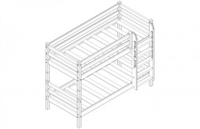 Кровать низкая с прямой лестницей Соня (Вариант 11) в Чебаркуле - chebarkul.ok-mebel.com | фото 3