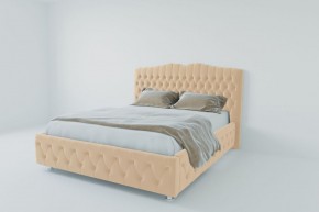 Кровать Нягань с ПМ 2000 (экокожа бежевая) в Чебаркуле - chebarkul.ok-mebel.com | фото 2