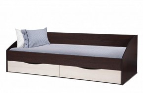 Кровать одинарная "Фея - 3" симметричная New (2000Х900) венге/вудлайн кремовый в Чебаркуле - chebarkul.ok-mebel.com | фото