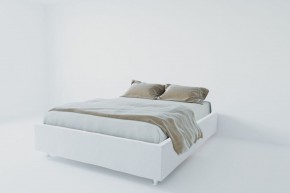 Кровать Подиум с ортопедическим основанием 800 (экокожа белая) в Чебаркуле - chebarkul.ok-mebel.com | фото 1