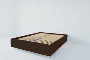 Кровать Подиум с ортопедическим основанием 800 (экокожа коричневая) в Чебаркуле - chebarkul.ok-mebel.com | фото 2