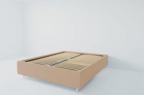 Кровать Подиум с ортопедическим основанием 800 (велюр светло-серый) в Чебаркуле - chebarkul.ok-mebel.com | фото 2
