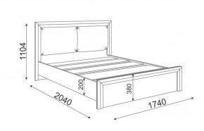 Кровать 1.6 Глэдис М31 с настилом и мягкой частью (ЯШС/Белый) в Чебаркуле - chebarkul.ok-mebel.com | фото 3