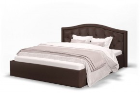 Кровать Стелла 1200 + Основание (Лесмо brown) коричневый в Чебаркуле - chebarkul.ok-mebel.com | фото