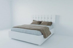 Кровать Венеция без основания 1200 (экокожа белая) в Чебаркуле - chebarkul.ok-mebel.com | фото