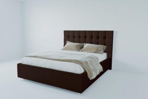 Кровать Венеция без основания 1200 (экокожа коричневая) в Чебаркуле - chebarkul.ok-mebel.com | фото