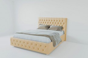 Кровать Версаль 800 без основания (экокожа бежевый) в Чебаркуле - chebarkul.ok-mebel.com | фото