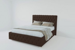 Кровать Версаль 800 без основания (экокожа коричневый) в Чебаркуле - chebarkul.ok-mebel.com | фото