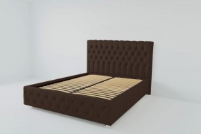 Кровать Версаль с ортопедическим основанием 900 (экокожа коричневая) в Чебаркуле - chebarkul.ok-mebel.com | фото