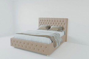 Кровать Версаль с ПМ 800 (велюр светло-серый) в Чебаркуле - chebarkul.ok-mebel.com | фото