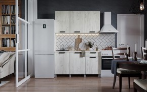 Кухня ДИОР 1500 (Белый/Дуб Крафт белый) в Чебаркуле - chebarkul.ok-mebel.com | фото