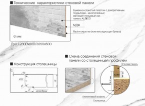 Кухонный фартук со столешницей (А-011) в едином стиле (3050 мм) в Чебаркуле - chebarkul.ok-mebel.com | фото 7