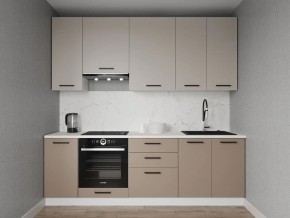 Кухонный гарнитур Каппучино 2400 h950 (Стол. 26мм) в Чебаркуле - chebarkul.ok-mebel.com | фото