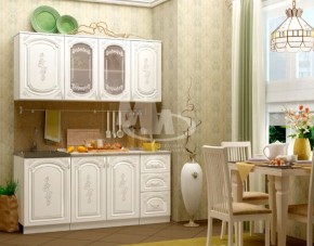 ЛИЗА-2 Кухонный гарнитур 1,7 Белый глянец холодный в Чебаркуле - chebarkul.ok-mebel.com | фото