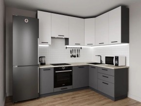 Кухонный гарнитур Меренга 2200*1600 h950 (Стол. 26мм) в Чебаркуле - chebarkul.ok-mebel.com | фото