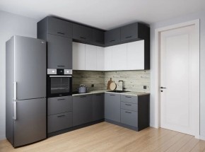 Кухонный гарнитур Меренга 2200*1700 (Стол. 26мм) в Чебаркуле - chebarkul.ok-mebel.com | фото
