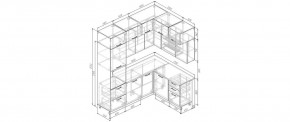 Кухонный гарнитур Меренга 2200*1700 (Стол. 38мм) в Чебаркуле - chebarkul.ok-mebel.com | фото 2