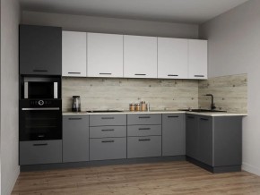 Кухонный гарнитур Меренга 3200*1400 (Стол. 38 мм) в Чебаркуле - chebarkul.ok-mebel.com | фото