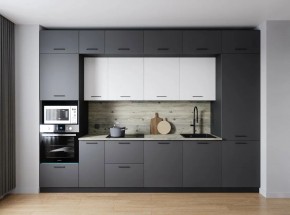 Кухонный гарнитур Меренга 3400 (Стол. 26мм) в Чебаркуле - chebarkul.ok-mebel.com | фото