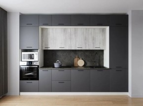 Кухонный гарнитур Санторини 3400 (Стол. 26мм) в Чебаркуле - chebarkul.ok-mebel.com | фото