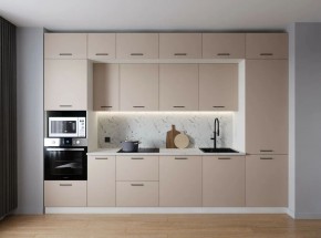 Кухонный гарнитур Шампань 3400 (Стол. 38мм) в Чебаркуле - chebarkul.ok-mebel.com | фото