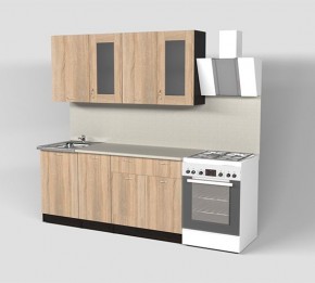Кухня Симона Демо 1700 (Венга/Дуб Сонома) в Чебаркуле - chebarkul.ok-mebel.com | фото