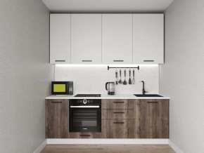 Кухонный гарнитур Старое Дерево 2200 h950 (Стол. 38мм) в Чебаркуле - chebarkul.ok-mebel.com | фото