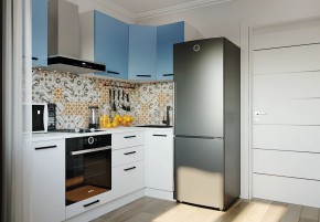 Кухонный гарнитур угловой Капри 2200х1000 (Стол. 38мм) в Чебаркуле - chebarkul.ok-mebel.com | фото