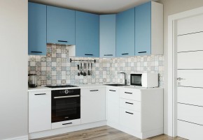 Кухонный гарнитур угловой Капри 2200х1600 h950 (Стол. 26мм) в Чебаркуле - chebarkul.ok-mebel.com | фото