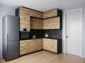 Кухонный гарнитур угловой Крафт 2200*1700 (Стол. 26мм) в Чебаркуле - chebarkul.ok-mebel.com | фото