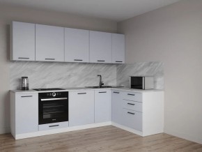 Кухонный гарнитур угловой Смоки 2600*1600 (Стол. 38 мм) в Чебаркуле - chebarkul.ok-mebel.com | фото