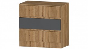 ЛЕНОРА Комод 3 ящика (графит) в Чебаркуле - chebarkul.ok-mebel.com | фото