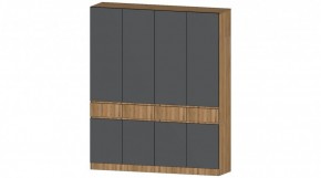 ЛЕНОРА Шкаф 4х створчатый (графит) в Чебаркуле - chebarkul.ok-mebel.com | фото