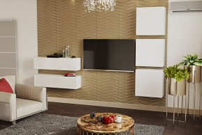 ЛИНДА Гостиная (Белый/Белый) в Чебаркуле - chebarkul.ok-mebel.com | фото 4