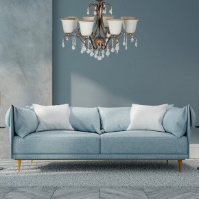 Люстра на штанге Arti Lampadari Borgese Borgese E 1.1.8.602 GB в Чебаркуле - chebarkul.ok-mebel.com | фото 2