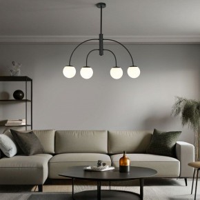 Люстра на штанге Eurosvet Cenacolo 30179/4 черный в Чебаркуле - chebarkul.ok-mebel.com | фото 2