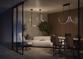 Люстра на штанге Maytoni Wabi MOD428PL-L27BK в Чебаркуле - chebarkul.ok-mebel.com | фото 6