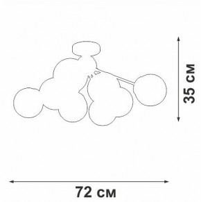 Люстра на штанге Vitaluce V3772 V3772-8/8PL в Чебаркуле - chebarkul.ok-mebel.com | фото 4