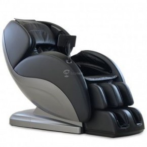 Массажное кресло PS6500 черно-серебряное в Чебаркуле - chebarkul.ok-mebel.com | фото