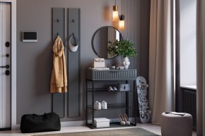 МЕБЕЛЬСОН К19 Прихожая (графит) в Чебаркуле - chebarkul.ok-mebel.com | фото
