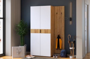 МЕБЕЛЬСОН К7 Прихожая (белое дерево) в Чебаркуле - chebarkul.ok-mebel.com | фото