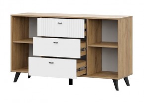 МИЛАН Детская (Дуб Золотой/Белый матовый) в Чебаркуле - chebarkul.ok-mebel.com | фото 17