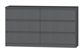 МС "Хилтон" Комод №5 1400 (6 ящ.) графит в Чебаркуле - chebarkul.ok-mebel.com | фото 2