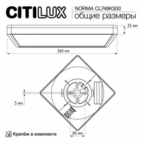 Накладной светильник Citilux Norma CL748K300 в Чебаркуле - chebarkul.ok-mebel.com | фото 7
