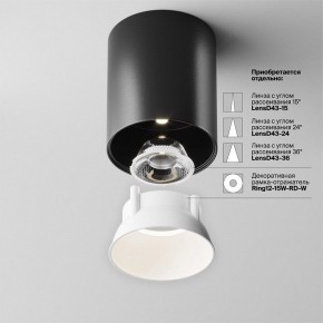 Накладной светильник Maytoni Alfa LED C064CL-12W4K-RD-B в Чебаркуле - chebarkul.ok-mebel.com | фото 4