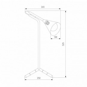 Настольная лампа декоративная Eurosvet Enigma 01186/1 черный в Чебаркуле - chebarkul.ok-mebel.com | фото 3
