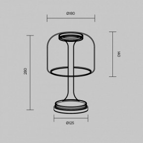 Настольная лампа декоративная Maytoni Spirito MOD286TL-L8W3K в Чебаркуле - chebarkul.ok-mebel.com | фото 4